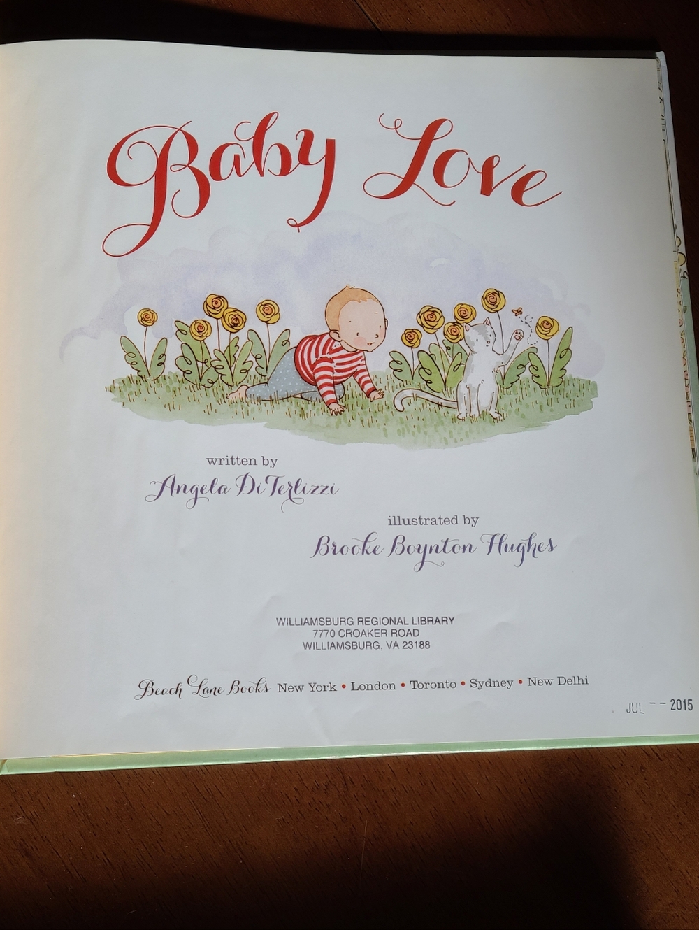 Baby Love Hardcover Rhyming Picture Story Book Celebration of Babies & Family - Picture 4 of 9
